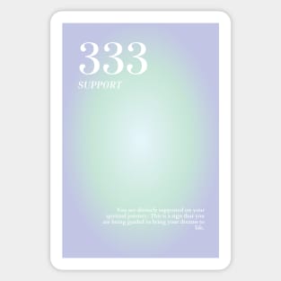 Angel Number 333 Sticker